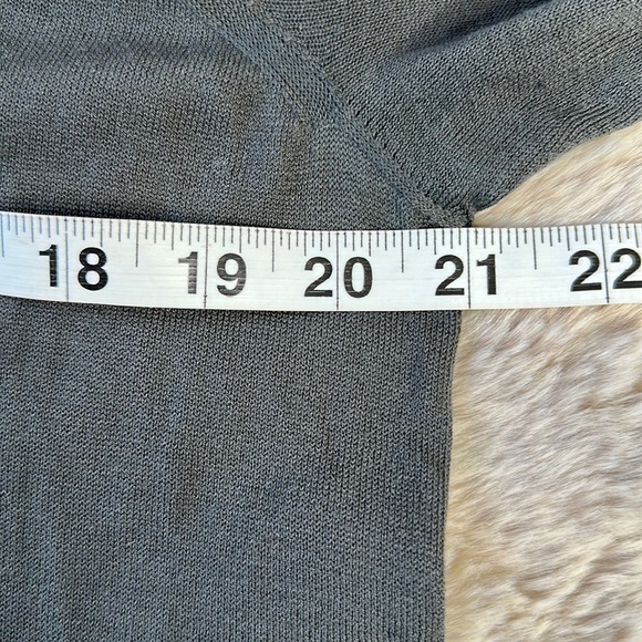 Eileen Fisher | Lightweight Sheer Knit Tunic in a Charcoal Color - Picture 6 of 9